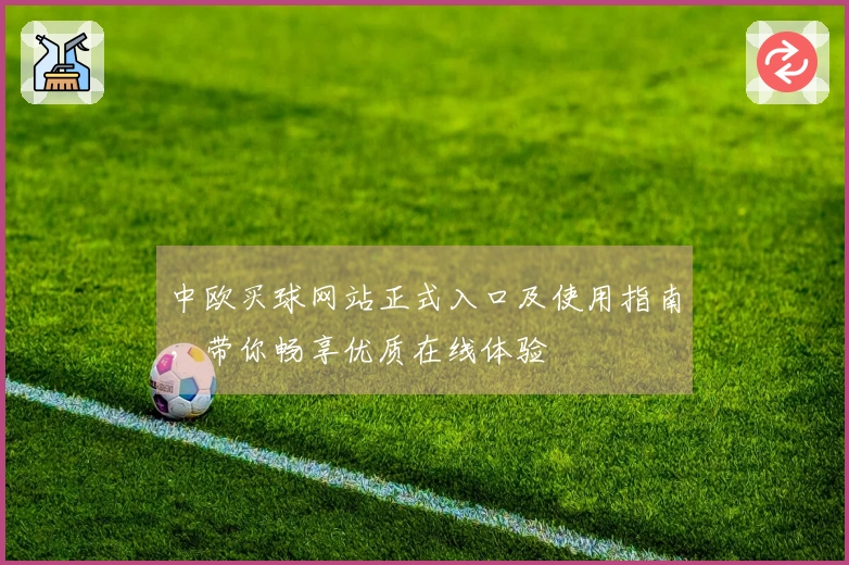 中欧买球网站正式入口及使用指南，带你畅享优质在线体验